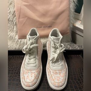 Stuart Weitzman cheetah print hightop sneaker